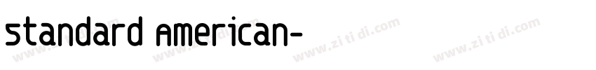 standard American字体转换